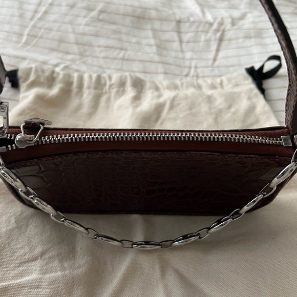 By Far Mini Rachel Nutella Croco Embossed Leather - Picture 8 of 11